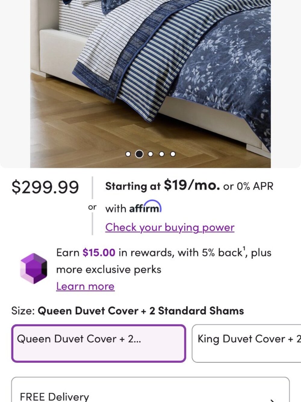 Ralph Lauren Catalina Queen Duvet bedding set with 2 shams - Picture 3 of 10